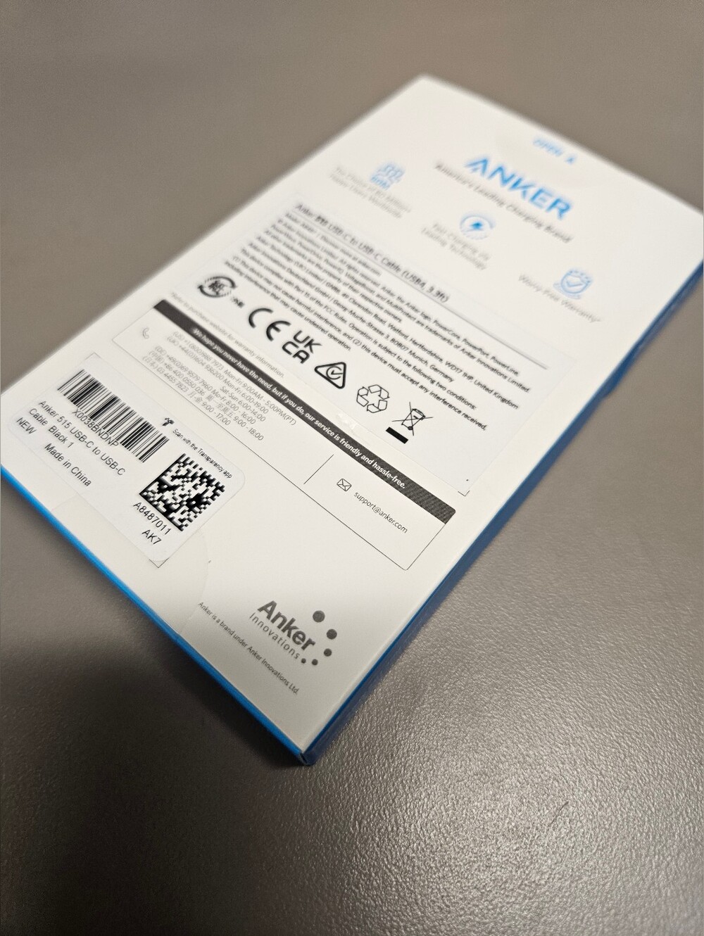 NIB Anker 515 USB-C to USB-C Cable – Black Charging Cable - Picture 5 of 5